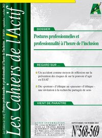 Postures professionnelles et professionnalité à l'heure de l'inclusion