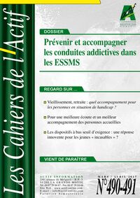 Prévenir et accompagner les conduites addictives dans les ESSMS