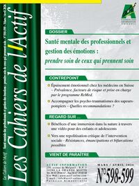 Santé mentale des professionnels et gestion des émotions : prendre soin de ceux qui prennent soin